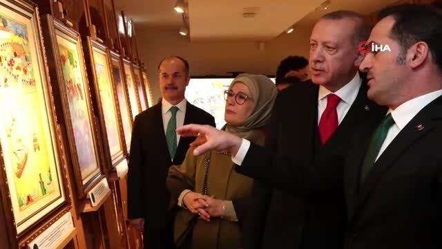 Cumhurbaşkanı Erdoğan, Gül Baba türbesini ve okçuluk sergisini ziyaret etti