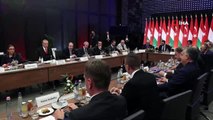 Cumhurbaşkanı Erdoğan, Budapeşte'de iş adamlarıyla toplantı yaptı