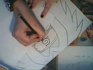 Dessin manga Sasuke sceau maudit