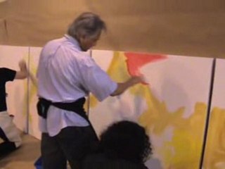 Pintura Colectiva "Abrazando Puentes", INTEGRA, 2007