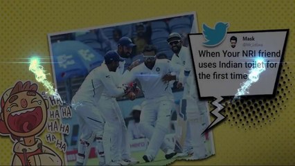 Rohit Sharma becomes a meme material on Twitter as teammates lift him after taking a catch