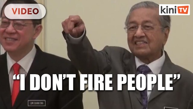 Dr Mahathir won't sack AG, wishes he can axe opposition MPs