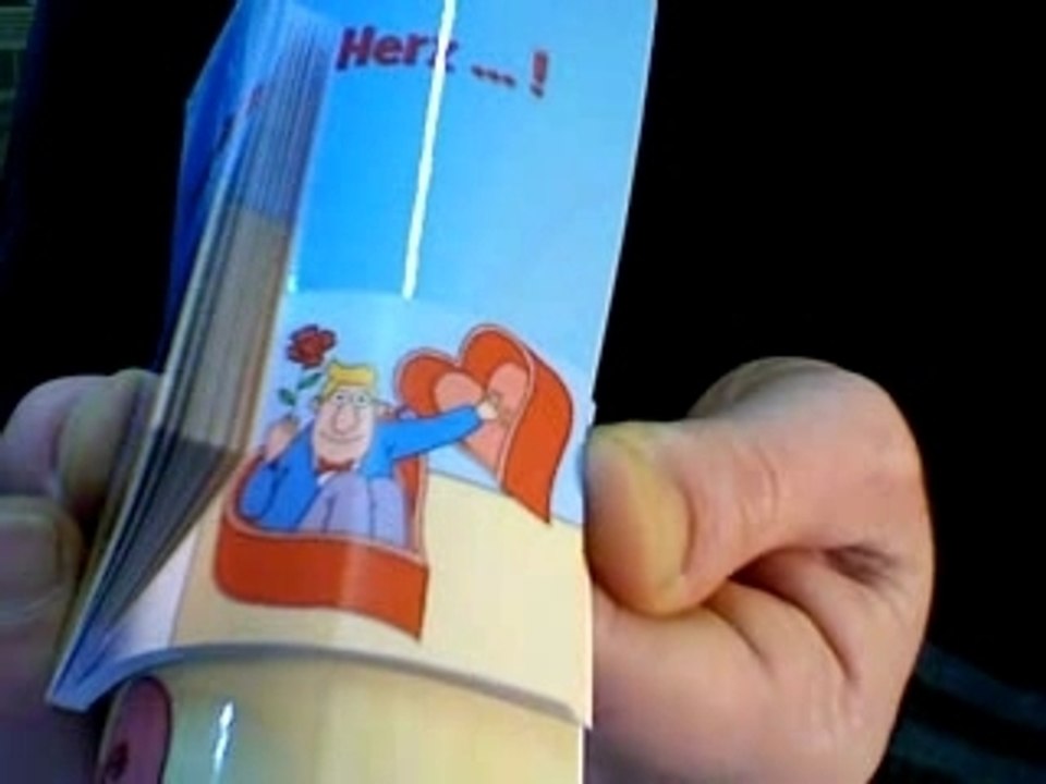 Flip Book / Carte de Voeux : Regarde dans mon coeur