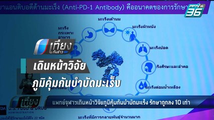 แพทย์จุฬาฯเดินหน้าวิจัยภูมิคุ้มกันบำบัดมะเร็ง รักษาถูกลง 10 เท่า | เที่ยงทันข่าว