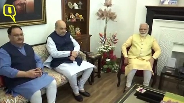 LK Advani Turns 92, Modi & Shah Pay Him A Visit