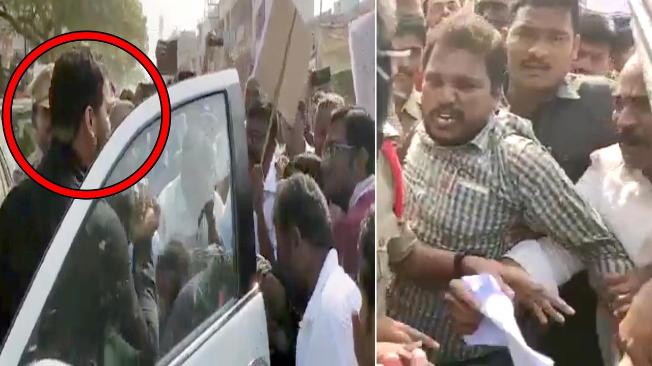 Anil Kumar Convoy Obstructed By Locals At Srisailam | మంత్రి అనిల్ కుమార్ ను అడ్డుకున్న నిరసన కారులు