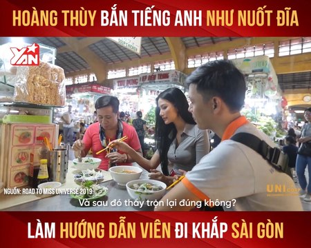 HOÀNG THÙY BẮN TIẾNG ANH NHƯ GIÓ LÀM HƯỚNG DẪN VIÊN ĐI KHẮP SÀI GÒN II YANNEWS