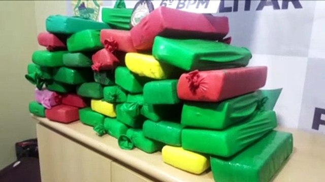 Polícia Militar apreende grande quantidade de maconha na rodoviária de Cascavel