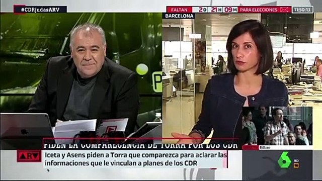 Ferreras alucina cuando escucha a la 'número dos' de La Vanguardia decir que lo de los CDR con explosivos no es terrorismo