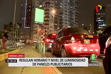 Miraflores: ordenan apagar paneles publicitarios a partir de las 11 p.m.