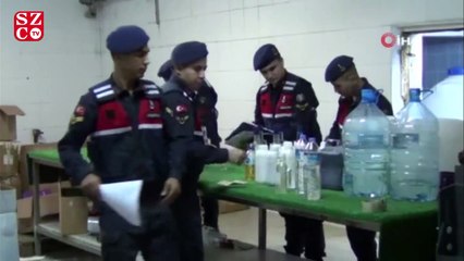 Süt fabrikasından 7 ton sahte içki çıktı