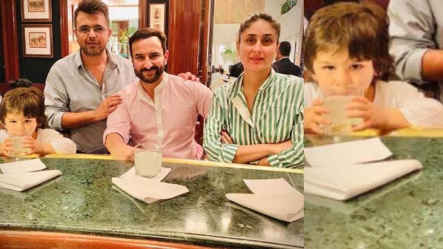 Taimur Ali Khan enjoys at restaurant with his parents Kareena Kapoor & Saif Ali Khan | FilmiBeat
