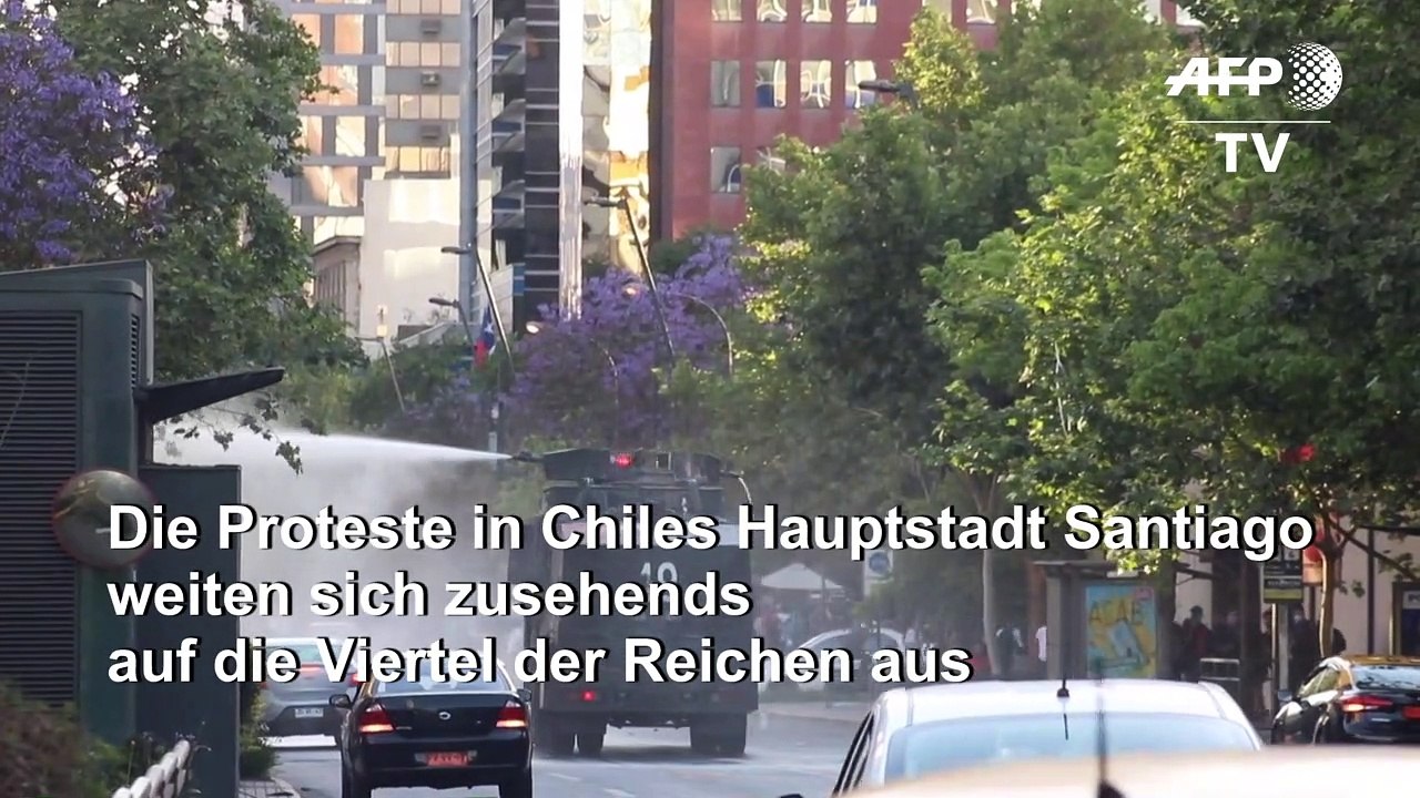 Proteste in Santiago de Chile auch in Stadtvierteln der Reichen