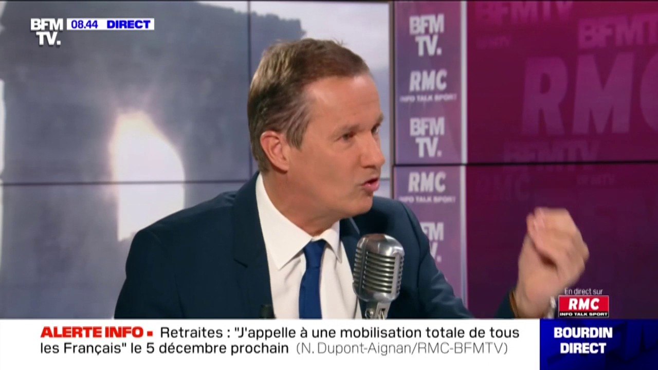 Réforme des retraites: Nicolas Dupont-Aignan affirme que "toute réforme des retraites ne doit commencer que par les nouveaux entrants"