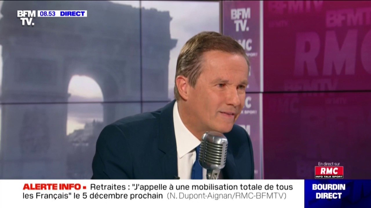 Nicolas Dupont-Aignan "outré" que la France insoumise et la CGT participent à la manifestation contre l'islamophobie