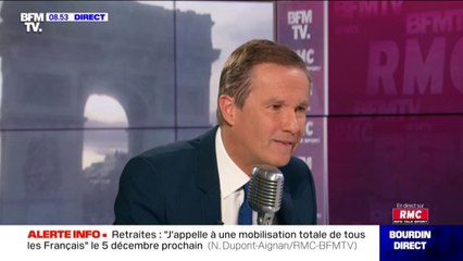 Nicolas Dupont-Aignan "outré" que la France insoumise et la CGT participent à la manifestation contre l'islamophobie