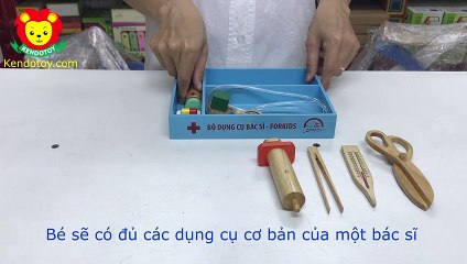 Đồ chơi bác sĩ bằng gỗ cho bé