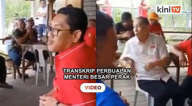 Menteri Besar Perak terlepas cakap keretakan dalaman PH dan DAP