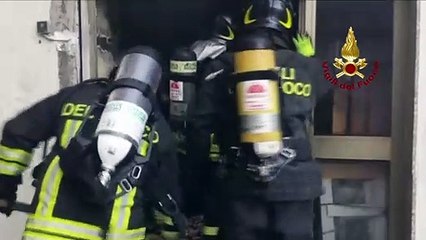 Sassari - Incendio di una pasticceria (07.11.19)