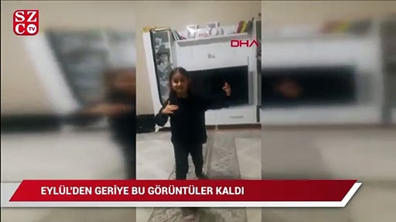 Servis aracının ezdiği Eylül'den geriye bu dans görüntüleri kaldı