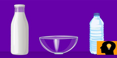 Separar leche y agua en el mismo recipiente: un reto que sólo superarás si eres muy listo