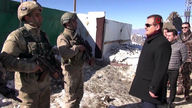 Vali Akbıyık, 3450 rakımdaki üs bölgelerini ziyaret etti