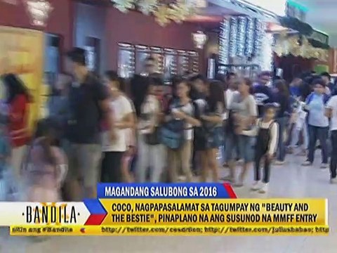 Coco, nagpasalamat sa tagumpay ng Beauty and the Bestie , pinaplano na ang susunod na MMFF entry