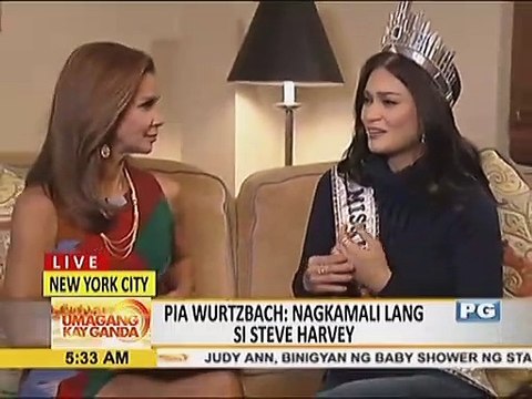 Ang naganap backstage pagkatapos makoronahan bilang Miss Universe si Pia Wurtzbach
