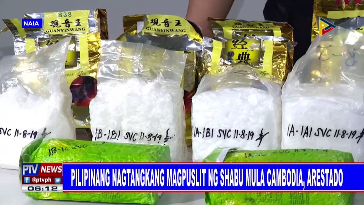 Nasa P40.8-M halaga ng shabu na isinilid sa pakete ng tsaa, nakumpiska sa NAIA