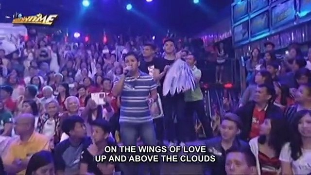 Kyla sings On The Wings of Love in Singing Mo To