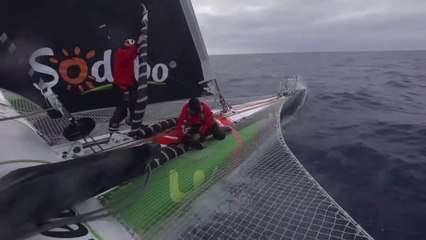 Sodebovoile  2019 -  ONBOARD VIDEO 611] Retour sur les premières 24 heures de course