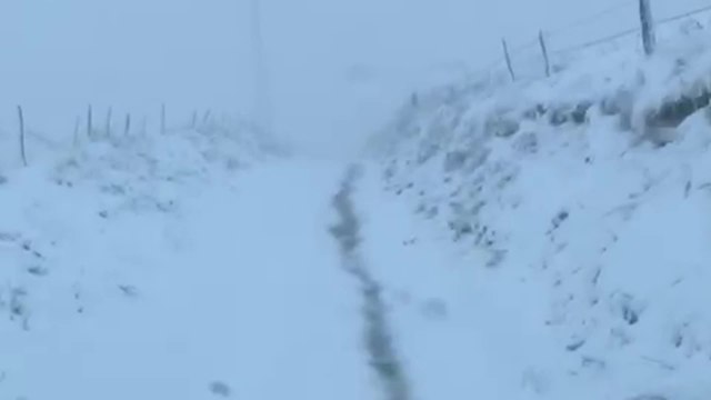 Temporal de nieve en Asturias