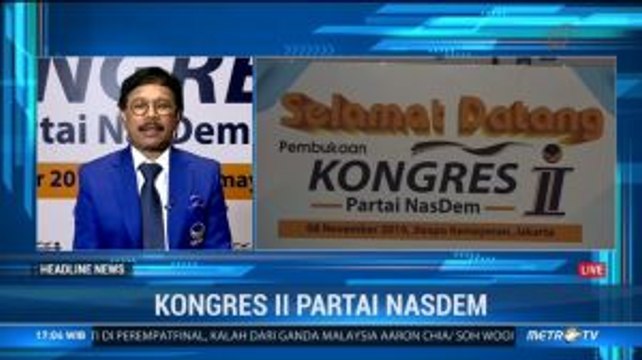4 Agenda Besar akan Dibahas di Kongres II Partai NasDem