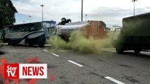 Chemical leak drill at Penang bridge