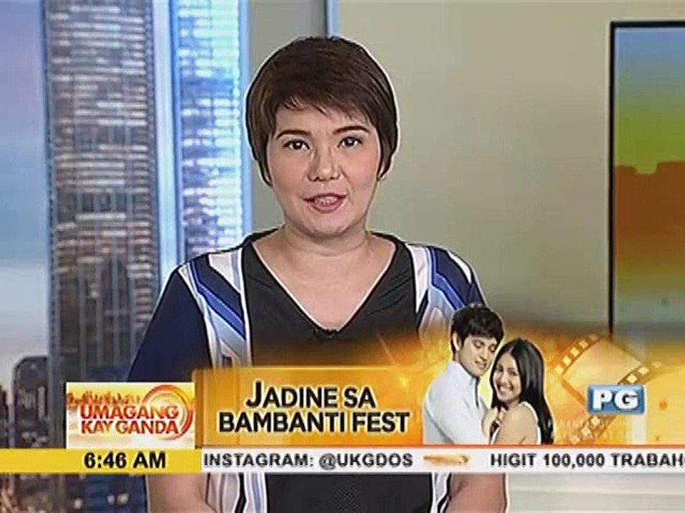 Jadine, pinasaya ang fans sa pagdalo nila sa Bambanti Festival