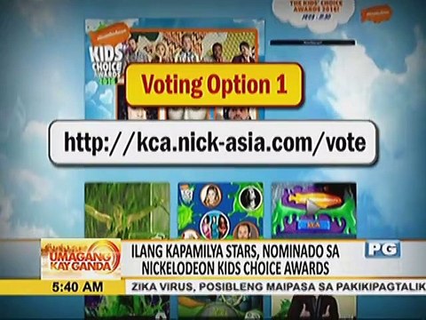 Ilang kapamilya stars, nominado sa Nickelodeon Kids Choice Awards