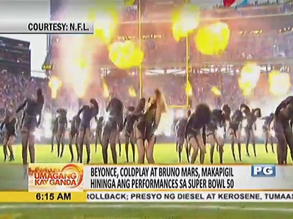 Beyonce, Coldplay at Bruno Mars, makapigil-hininga ang performances sa Super Bowl 50