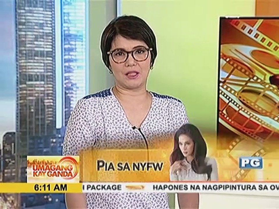 Pia Wurtzbach, bumida sa New York Fasion Week