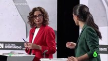 ¡Feminismo de palo! María Jesús Montero (PSOE) justifica la agresión a una militante de VOX ante una Monasterio que se queda ojiplática