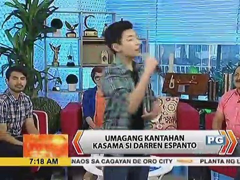 Umagang kantahan kasama si Darren Espanto