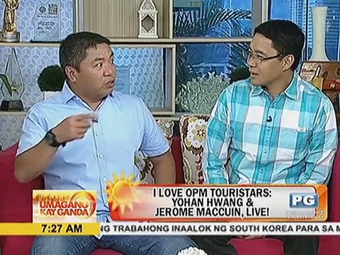 I Love OPM Touristars: Yohan Hwang & Jerome McCuin, live!