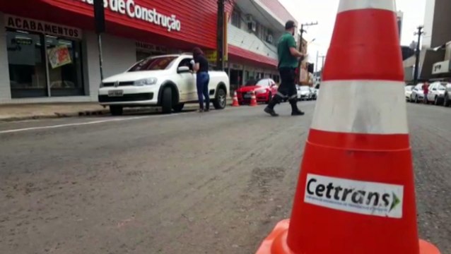 Ação para conscientização de motoristas é feita pela Cettrans no Centro