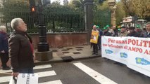 Manifestación de Usaga frente al parlamento asturiano