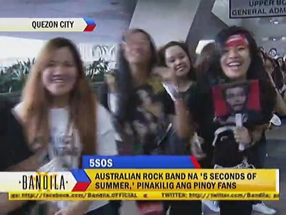 Australian rock band na '5 Seconds of Summer', pinakilig ang Pinoy fans
