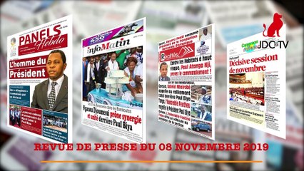 REVUE DE PRESSE CAMEROUNAISE DU 8 NOVEMBRE 2019