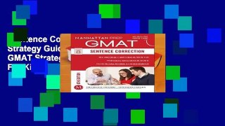 Sentence Correction GMAT Strategy Guide (Manhattan Prep GMAT Strategy Guides)  For Kindle