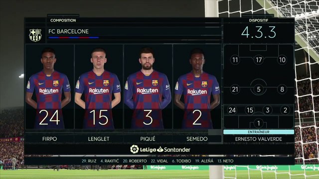 FIFA 20 : on a simulé FC Barcelone-Celta Vigo de la 13ème journée de Liga