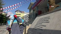 Pamukkale'de 10 Kasım Atatürk’ü Anma Günü öncesi tüm büstler temizleniyor