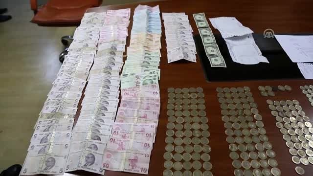 Dilencinin üzerinden 2 bin 280 lira çıktı