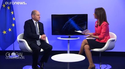 Скачать видео: Ministro de Finanzas alemán Olaf Scholz: 